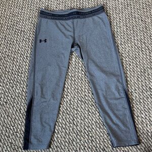 Under Armour Kids Charcoal and Black Leggings Capris